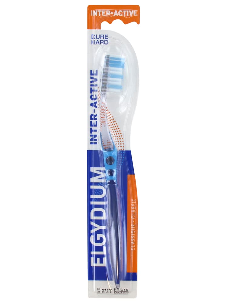 Pierre Fabre Oral Care Elgydium Brosse à Dents Interactive Dure - Couleur : Bleu